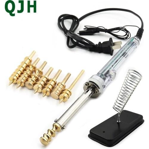 Leather Polishing Tool Brass Soldering Iron Tip Burning Edge Leather Craft Edge Holder Edge Banding Machine Leather Craft Tool