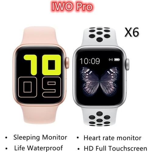 IWO PRO X6 Smart Watch 2021 Series 5 Bluetooth Call smart watches Heart Rate Sport Fitness Smartwatch PK HUAWEI XIAOMI
