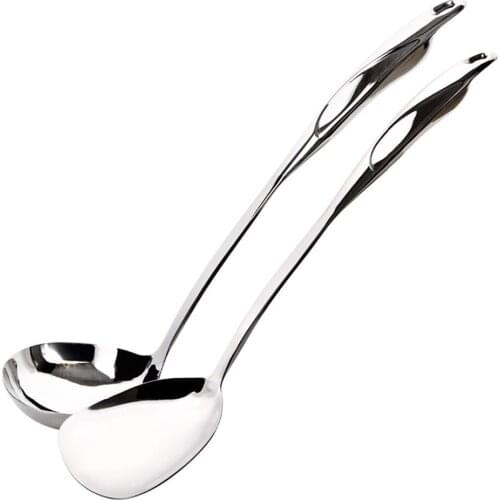 OTHERHOUSE Kitchen Utensils Stainless Steel Spatula Cooking Turner Non-stick Scoop Long Handle Frying Fish Shovel Soup Spoon