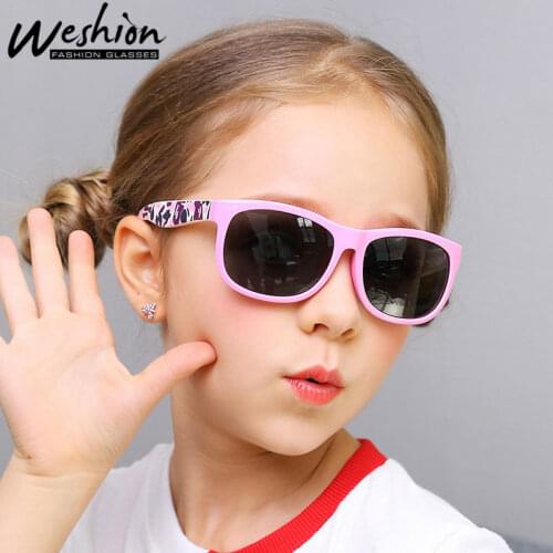 Square Sunglasses Kids Polarized Vintage Children Sun Glasses For Boy Girls Carton Flexible Brand Sport Spectacles UV400 Oculos
