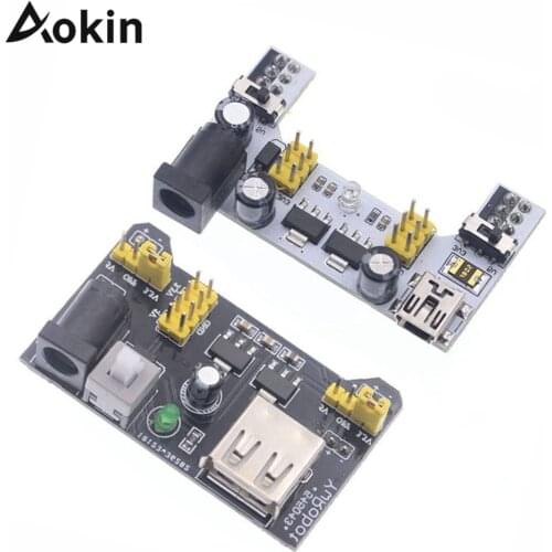 Breadboard Power Supply Module MB102 MB 102 white Breadboard Dedicated Power Module 2-way 3.3V 5V MB-102 Solderless Bread Board