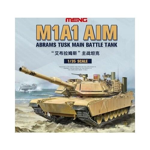 Meng TS-032 1/35 U.S. Army M1A1 Aim Abrams Tusk Main Battle Tank Static Assembly Tank Model Kit Hobby Building Kits DIY