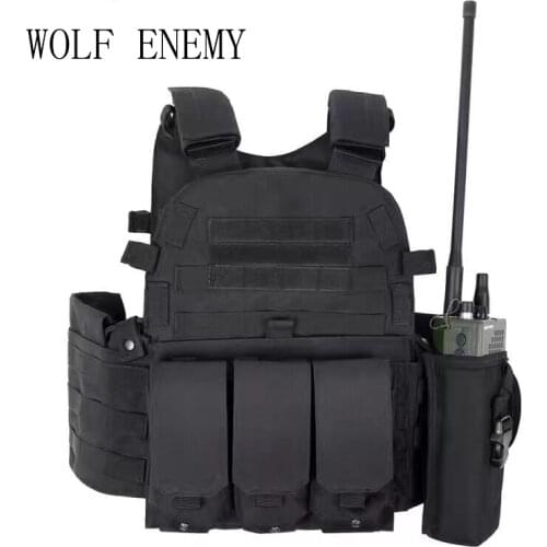 Military Tactical Vest Wargame Body Molle Hunting Vest CS Outdoor Mens Vest with Hydration Pocket Holder Camouflage Waistcoat