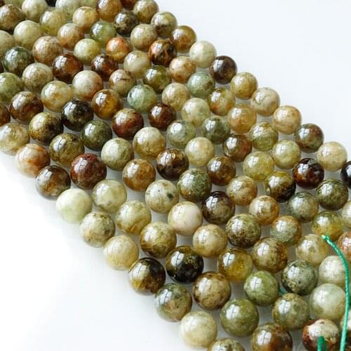 Natural 6mm green garnet Tsavorite Round Loose Bead stone bracelet not treatment For Jewelry Making DIY design
