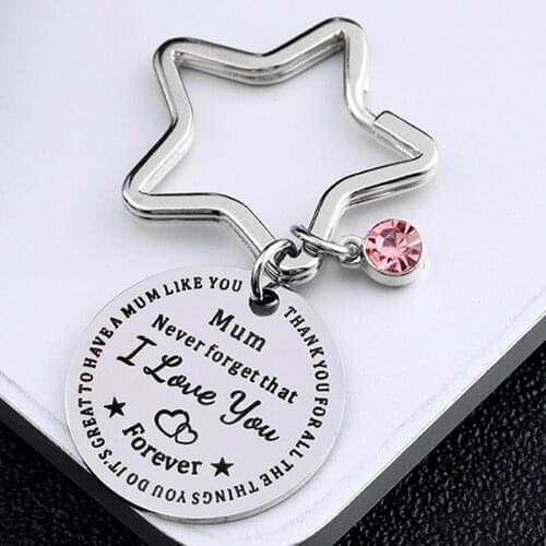 Mom Gifts from Daughter Son Mom I Love You Keychain Key Chain for Mother Mama Mammy Mothers Day Gift Present Appreciation Gifts