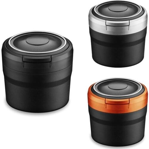 Portable Ashtray with LED Light Auto Moke Cup Holder Ash Tray for Car Smokeless Ashtrays Car Accessories