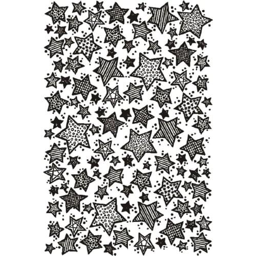 Background stars clear Silicone Rubber Stamp for DIY scrapbooking/photo album Decorative craft