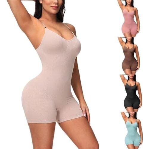 Thorn Tree Women Sleeveless Strap Jumpsuits Fashion Rompers Sexy Jumpsuits Push Up Solid Sports Playsuit Biker Shorts Playsuits