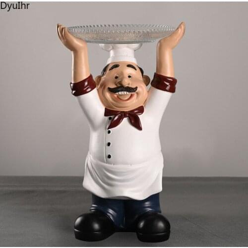 Modern simplicity creative chef fruit tray resin crafts housewarming gift home living room coffee table dining room decoration