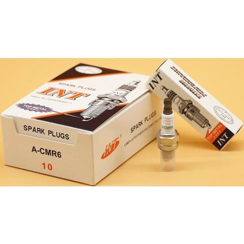 Spark plug INT A-CMR6 for Robin Subaru EH035 engine brush cutter trimmer replacement