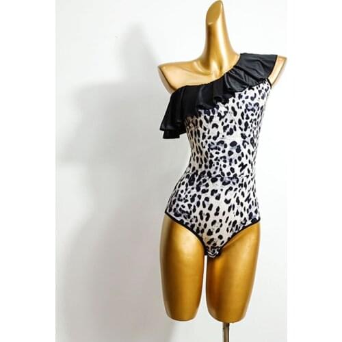 Latin Dance Dress Women SleeveLess One side Shoulder Latin Dance Tops for Ballroom Samba Tango Chacha Dancing Performamnce T057