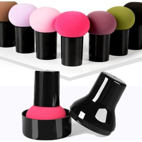 1PC New Colorful Mushroom Head Foundation Makeup Powder Puff Women Beauty Sponge Powder Puff Smooth Shaped Cosmetic Tool