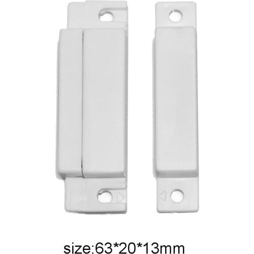 10 PCS)Wired Plastic Magnetic switch Door Alarm detector NC output Wired Door Sensor Alarm system accessories Magnet sensor