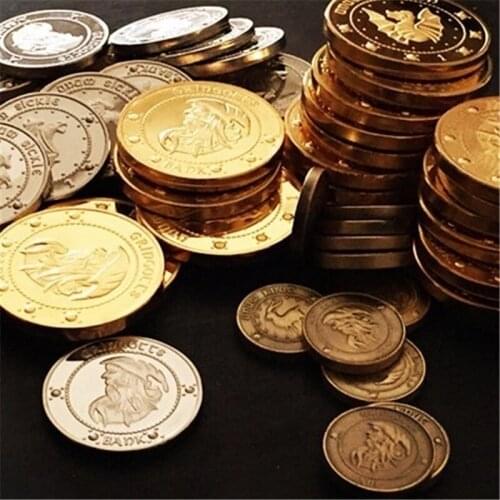 3pcs/set American magic movie golden magic prop coin gift for friends