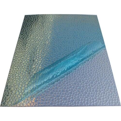 86% High Reflectivity Al Flat Sheets Embossed Bean Pattern Hammer Grain Mirror Lamp Reflective Cover Aluminum Plates