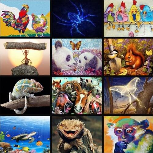 New Full Diamond 5D DIY Diamond Painting "Big Cock" Embroidery Cross Stitch Rhinestone Mosaic Painting Home Decor