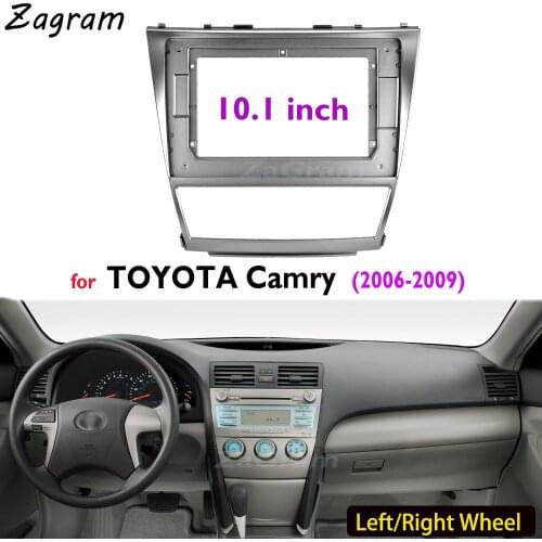 10.1 Inch 2 Din Car Video Fascia for Toyota Camry 2006-2009 Panel Player Audio Frame Dashboard Mount Kit