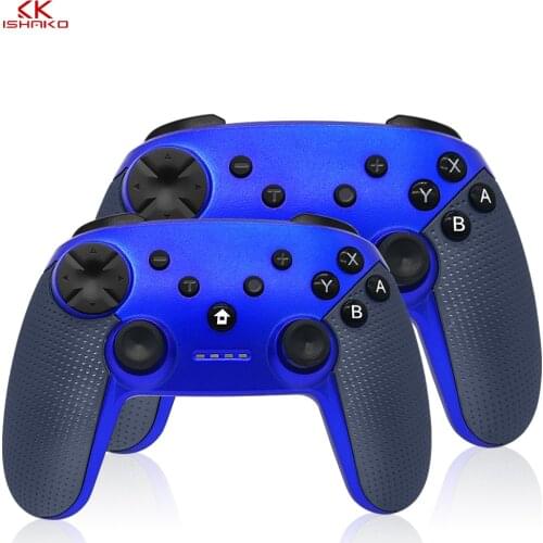 K ISHAKO 1 Pc/2 Pcs Wireless Gamepad Bluetooth Vibration Joystick Pro Controller for Nintend Switch Console HOTsale blue color