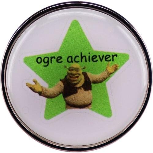 Shrek Badge Classic Cartoon Movie Enamel Pins Lapel Brooch Jewelry