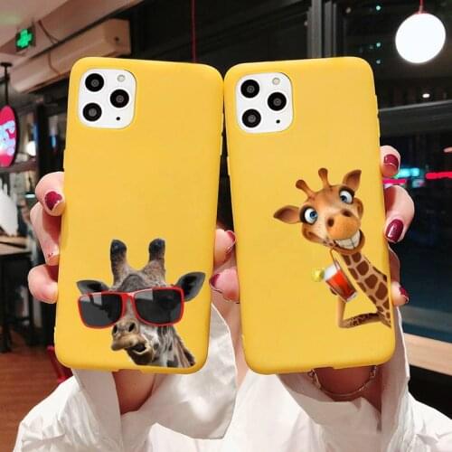 Illustration art cat animal Phone Case Candy Color for iPhone 6 7 8 11 12 s mini pro X XS XR MAX Plus