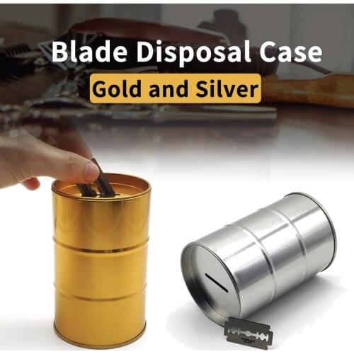 Barbershop Blade Disposal Case Razor Blade High Capacity Disposal Container Box For Recovery Of Disposable Blades