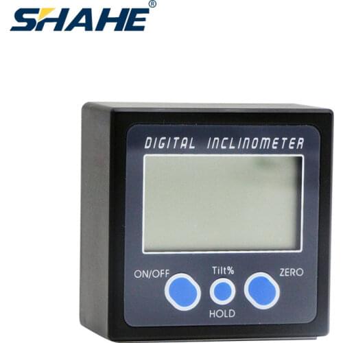 360 Degree Electronic Level Box Mini Digital Protractor Inclinometer Angle Finder Bevel Meter Magnetic Base Measuring Tools