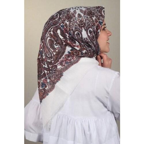 ERİPEK PATTERNED LINEN FLAMLI SCARF-DESEN-18-RENK-05