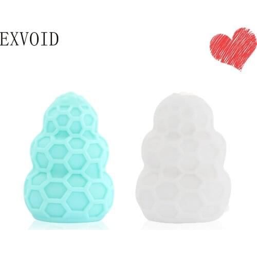 EXVOID Penis Masturbator Sex Shop Soft Male Masturbation Realistic Vagina Real Pussy Egg Masturbador Adult Sex Toys For Men