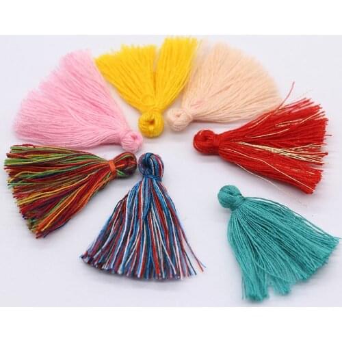 20p 3cm Cotton tassel bursh/accessories/jewelry making/DIY/Necklace Earring tassel Pendant /bag clothes Decoration/sew on tassel