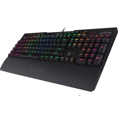 Redragon K586-PRO Brahma RGB Mechanical Gaming Keyboard with Fast Optical Blue Switches 104 Keys For Game Laptop Gamer