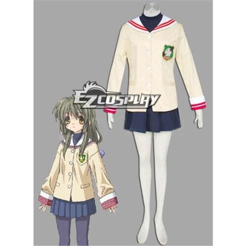 Japanese Anime Outfit Hikarizaka Private Senior High School Uniform Cosplay Costume from Clannad E001