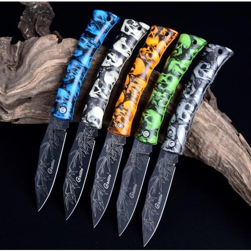 Folding Knife Multi-Purpose Tactical Folding Blade Knife Survival Pocket Knives with Back Clip kitchen Fruits Knife Camp Tool