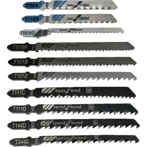 20 Pcs T-Shank Jigsaw Blades Set, Jig Saw Blades Fits Most T Shank Jig Saw, Blades for Cutting Metal, Wood