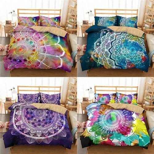 Mandala ThornApple Bedding Set 2/3Pcs Duvet Cover & Pillowcase(s) 3D Printed Quilt Cover Home Textile Gift