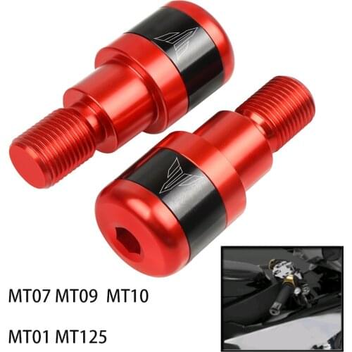 2021 For YAMAHA MT03 MT07 MT09 MT10 MT 03 XSR700 XSR900 TRACER 900 GT Motorcycles Handlebar Grips Plug Slider Handle Bar Ends