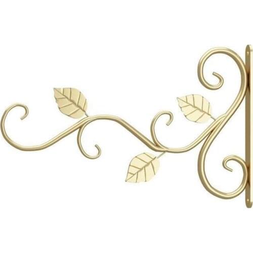 1PC Hanging Plants Bracket European Style Wall Planter Flower Pot Decor Iron Lanterns Hanger For Home Hooks vaso de parede