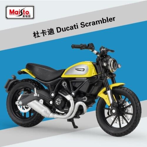 Maisto NEW 1:18 Ducati Scramble Alloy Diecast Motorcycle Model Workable Shork-Absorber Toy For Children Gifts Toy Collection
