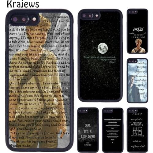 Krajews The Maze Runner Newt Phone Case Cover For iPhone 5s SE 6s 7 8 plus X XS XR 11 12 pro max Samsung Galaxy S8 S9 S10 Plus