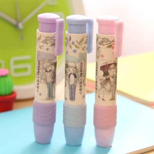 Office erasers New Korean stationery creative sweet Sweet cartoon student press press rubber eraser School Supplies
