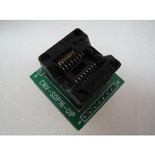 Original ENPLAS IC Test Seat SOP16 DIP16 SOP8 SOIC8 SOIC16 PIN16 Burning adapter spaced 1.27MM chip with the foot width is 6.2MM