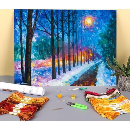 Anticipation Spring Printed 11CT Cross-Stitch Embroidery Full Kit DMC Threads Hobby Handiwork Craft Knitting Magic For Counted