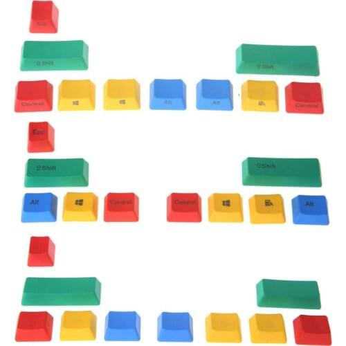 PBT 10 Keys Keycap RGBY Mechanical Keyboard Add-on Kit OEM Cherry height