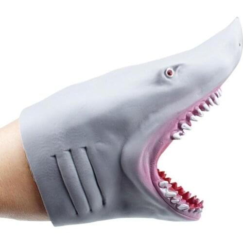 Shark Hand Puppet Animal Head Gloves Kids Toys Gift Hand Puppet For Stories Shark Model Figure Toy Gag Jokes kids Gifts