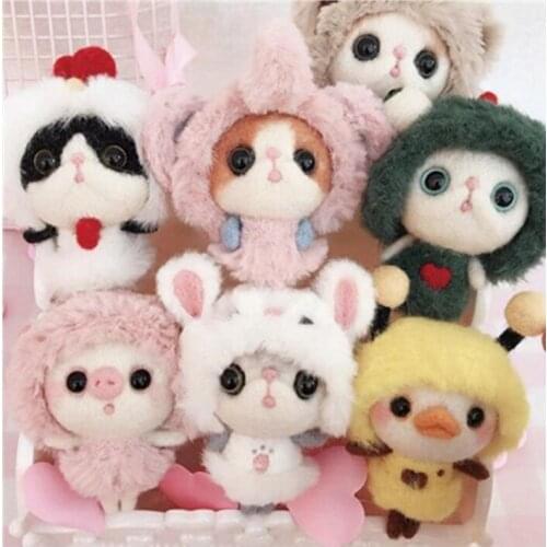 Plush Dolls wool needlepoint kit wool felt needle felting Decoration craft needlecraft DIY handmade