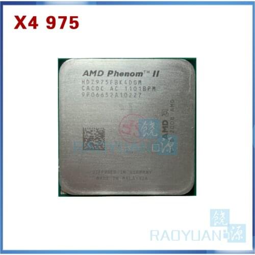 AMD Phenom II X4 975 (3.6GHz/6MB/4 cores/Socket AM3/938-pin) HDZ975FBK4DGM Desktop CPU