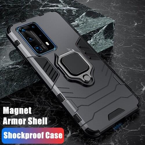 Shockproof Coque Case For Huawei P30 P20 P40 Lite E P Smart Plus Z S Pro 2018 2019 2020 2021 Magnet Armor Shell Case Cover Capa