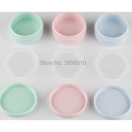 Empty loose powder jar 5g powder case with sifter pink blue green loose powder case F464