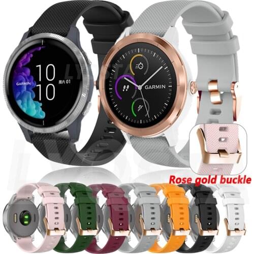 20mm Watch Strap For Samsung Galaxy Watch Active2 40mm 44mm Band Sport Bracelet For Garmin Vivomove HR/Vivoactive 3t-3 Wristband