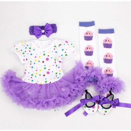 Self-produced and self-sold Harbin dress four-piece set baby and young girls climbing suit gauze skirt socks