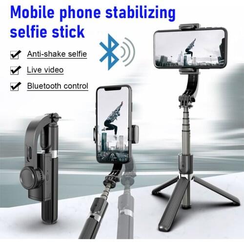 Anti-Shake Selfie Stick Handheld Gimbal Stabilizer Bluetooth Remote Control Tripod 360 Degree Smart Phone Holder For IOS Android